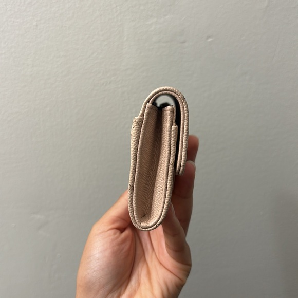 Caviar Quilted Flap Card Holder Wallet Light Pink - Picture 4 of 6